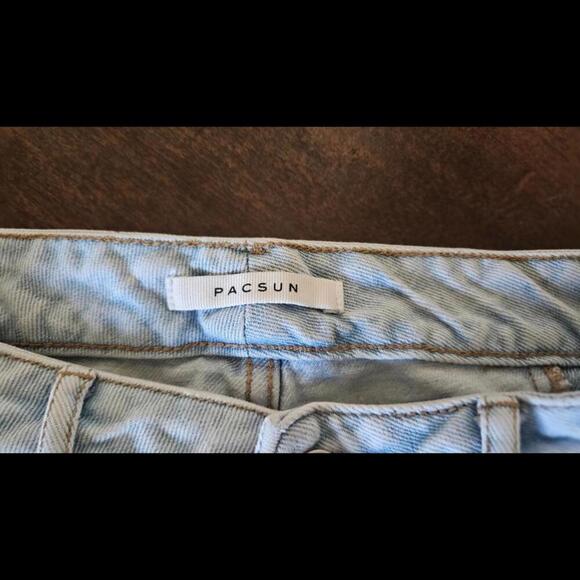 Pacsun Stylish Two-Tone Denim Mom Jeans Size 26 - Picture 5 of 12